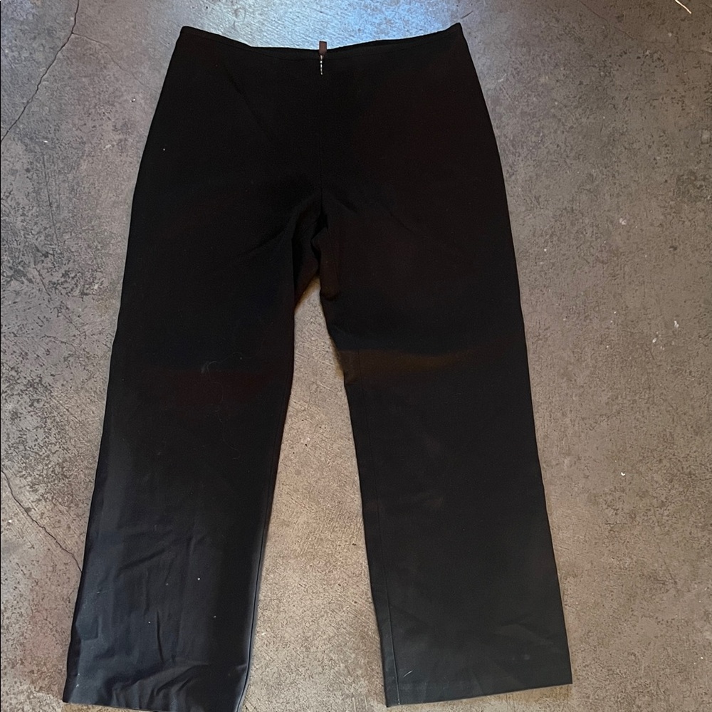 Cop.Copine Black Straight-Leg Dress Pants